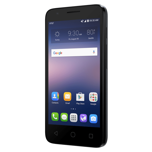 AT&T PREPAID Alcatel Ideal 8GB Prepaid Smartphone, Black