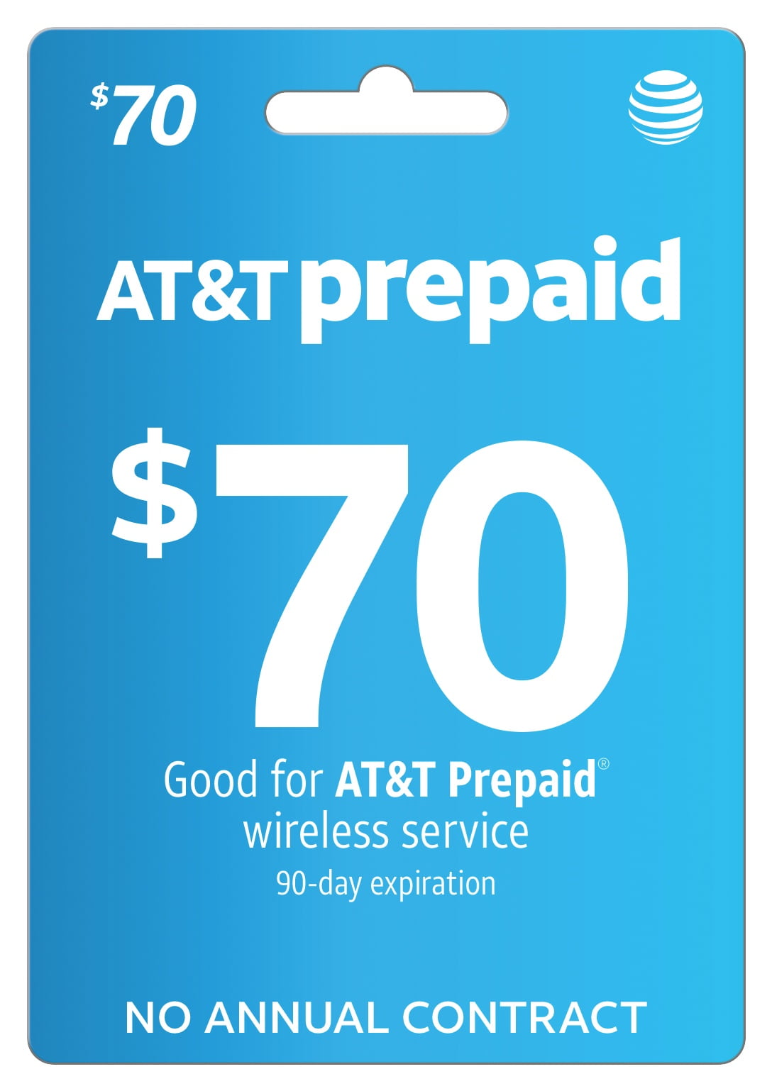 AT&T Prepaid $70 Direct Top Up