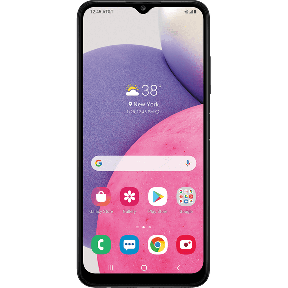 AT&T Samsung A03s, 32GB, Black - Prepaid Smartphone