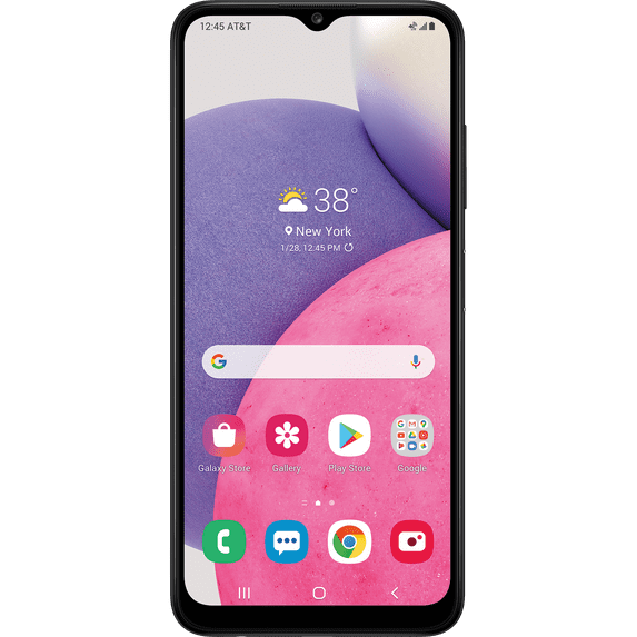 AT&T Samsung A03s, 32GB, Black - Prepaid Smartphone
