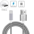 thumbnail image 1 of AT&T Samsung Galaxy S9 Durable Metal Braided Type-C USB Cable Charger Power Sync Wire Data Cord USB-C Z9Y, 1 of 6