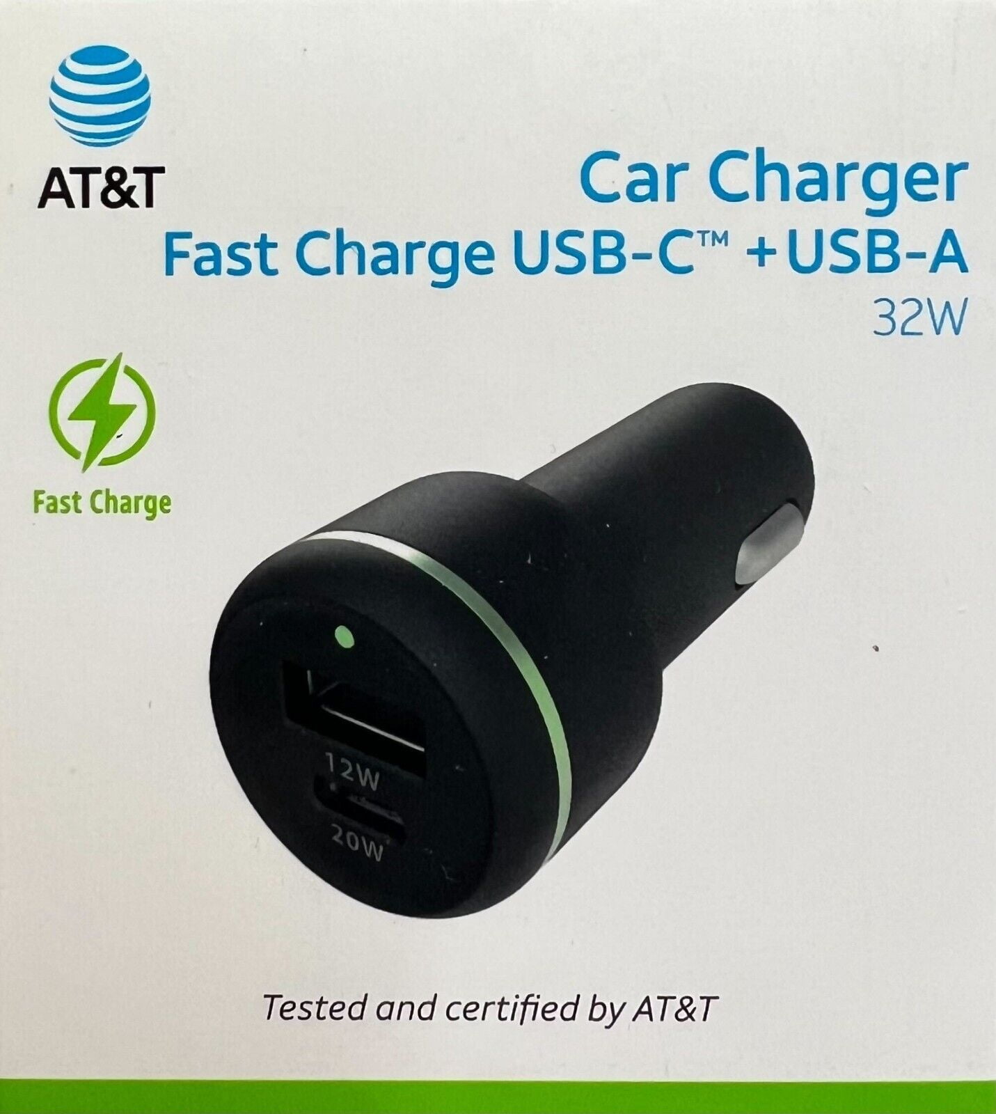 AT&T Mobile Phone Fast Charging Adapter-20W Power Delivery (USB-C ...
