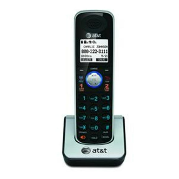 AT&T TL86009 DECT 6.0 2-line Telephone Accessory Handset, 1, Silver