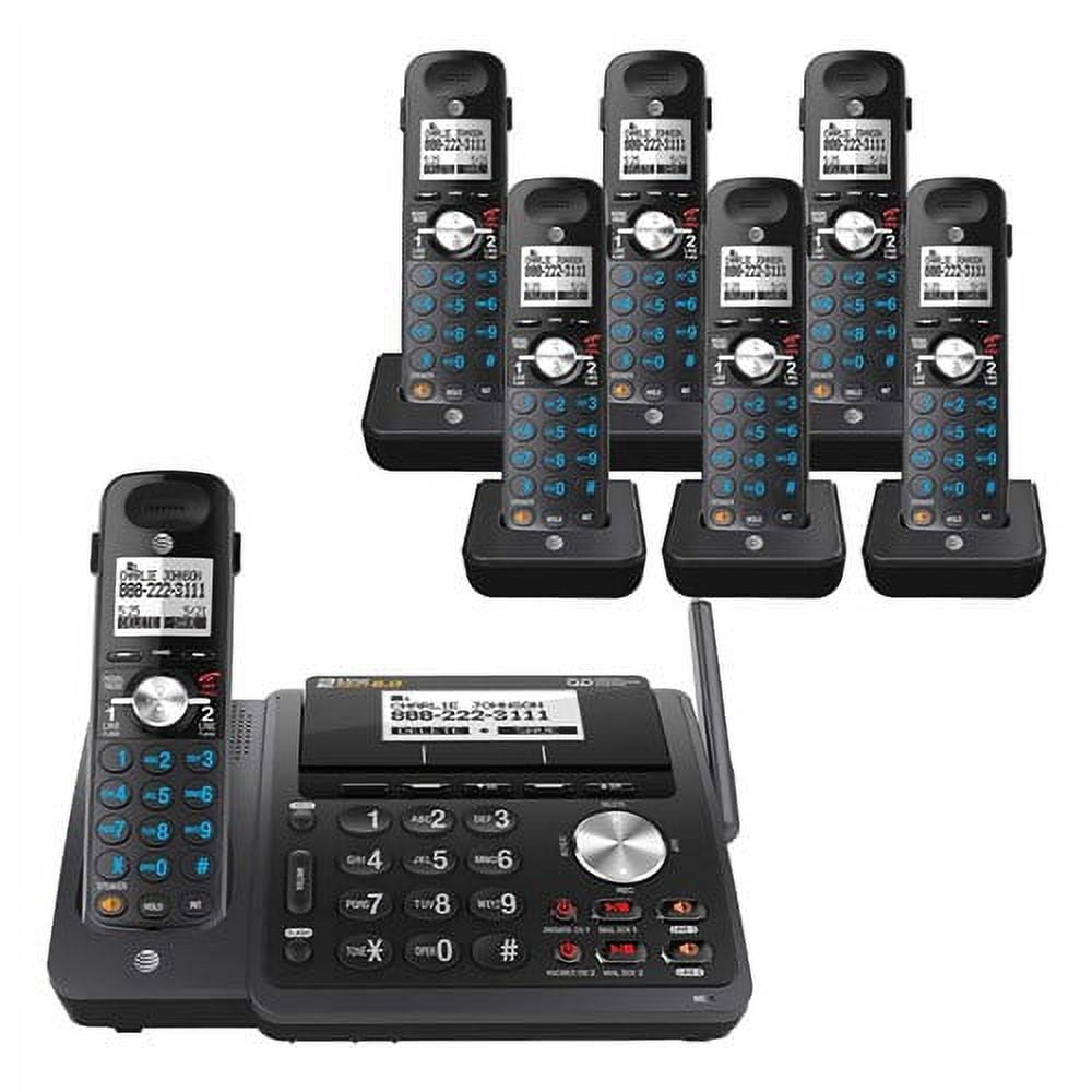 AT&T TL88102 + (6) TL88002 Digital Answering System w/ Dual
