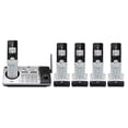thumbnail image 1 of AT&T TL96547 DECT 6.0 Expandable Cordless Phone with Bluetooth Connect to Cell, Smart Call Blocker and Answering System, Silver/Black with 5 Handsets, 1 of 3