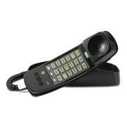 AT&T Tml 210M Corded Trimline Phone with Lighted Keypad, Black
