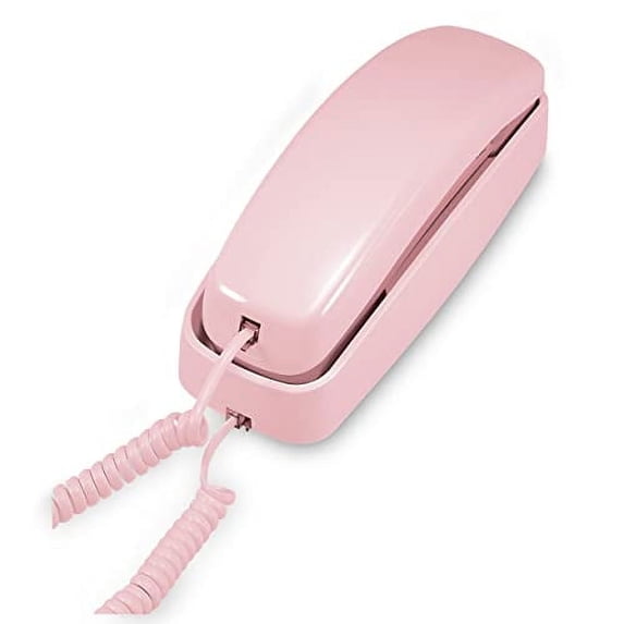AT&T TRIMLINE 210 Wall Mount Corded Phone with Volume Control, Pink