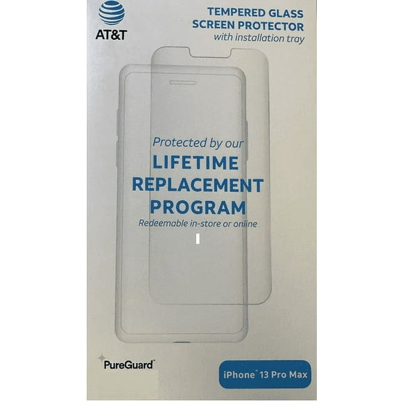 AT&T Tempered Glass  Screen Protector For iPhone 13 Pro Max