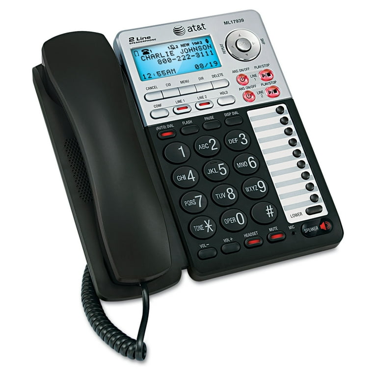 ML17939 Two-Line Speakerphone with Caller ID and Digital Answering System ML17939 Two-Line Speakerphone with Caller ID and Digital Answering System