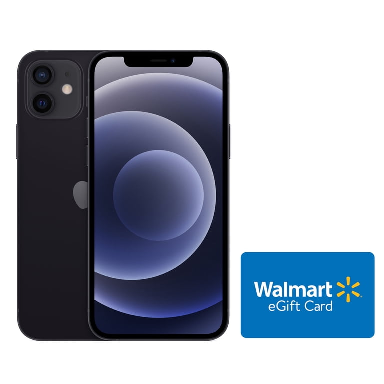 AT&T iPhone 12 64GB Black - Walmart.com