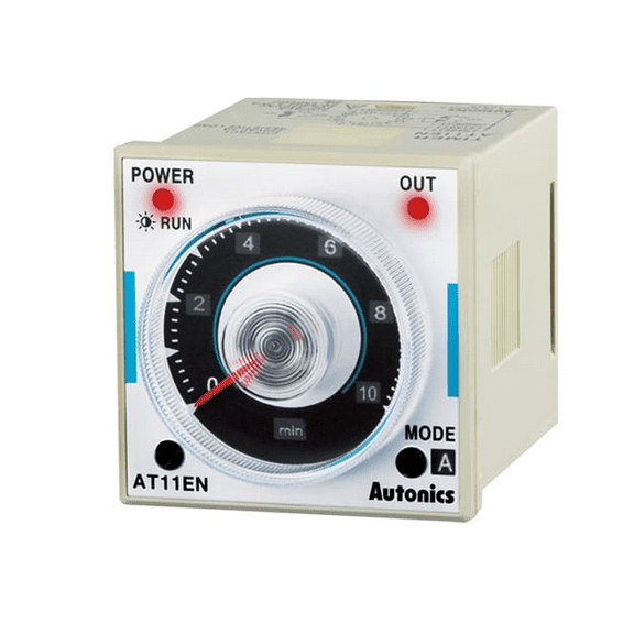 AT11EN-1  Autonics Multifuntion Analog Timer 12 VDC,  With Socket Base 11pin