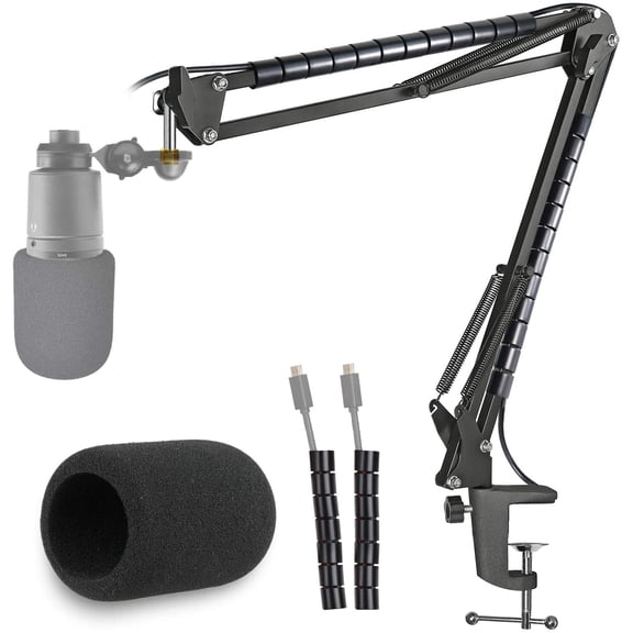 AT2020 Microphone Stand with Pop Filter Compatible with Audio-Technica AT2020 AT2020USB+ AT2035 by YOUSHARES