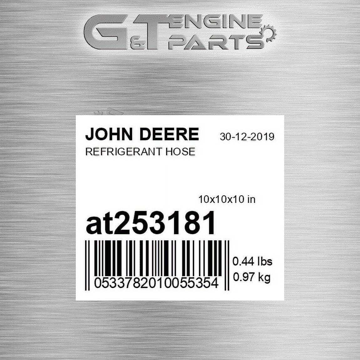 AT253181 REFRIGERANT HOSE fits JOHN DEERE (New OEM)