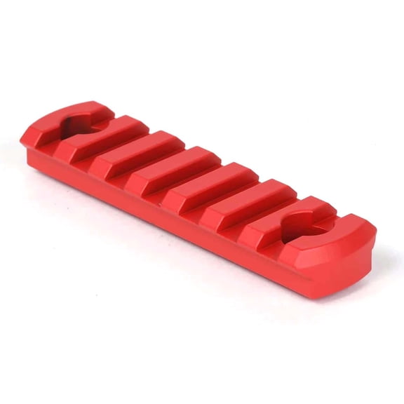 AT3 M-LOK Rail Section, 7 Slots, Red