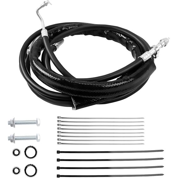 AT34653 Rear AC Air-Conditioner Line Set Compatible with Chevrolet Traverse GMC Acadia Buick Enclave Saturn Outlook 2007-2017, Rear Auxiliary AC Air Conditioning Hose Kit