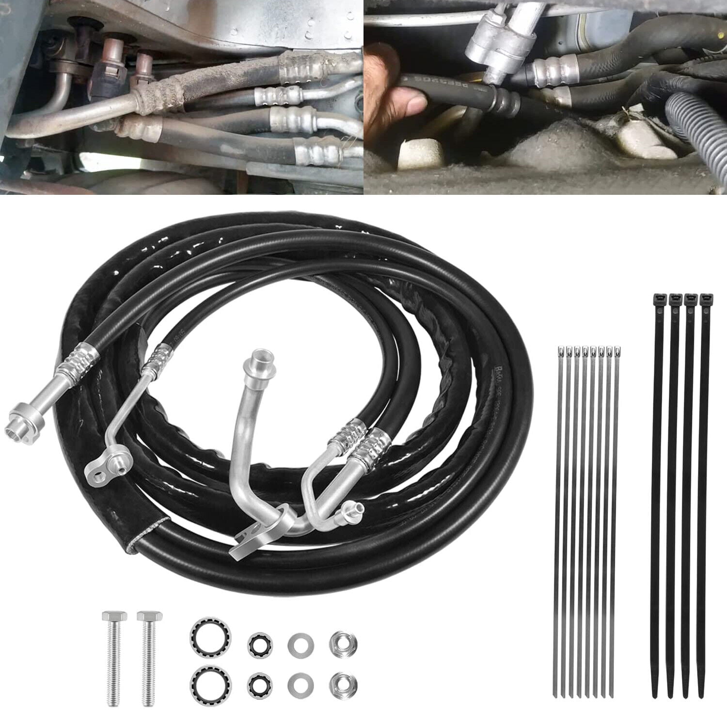 Rear AC Line Set For GMC Acadia & Chevy Traverse | Replacement Air Conditioning Hose Kit 2007-2017