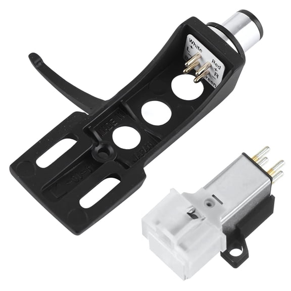 AT95E AT93 AT3400 Turntable Cartridge and Stylus, Metal Head Shell with Interchangeable Stylus