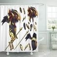 thumbnail image 1 of ATABIE Adventure Anime Enemy Monster Game Character Ready for Animation Shower Curtain 60x72 inch, 1 of 1