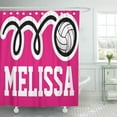thumbnail image 1 of ATABIE Ball Personalized Pink Volleyball Sports Kids Birthday Children Girl Shower Curtain 60x72 inch, 1 of 1