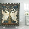 thumbnail image 1 of ATABIE Birds Walter Crane Swan Rush and Iris Artistic Shower Curtain 60x72 inch, 1 of 1