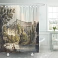 thumbnail image 1 of ATABIE Fine Bath Wick Ferry from by Serie Nattes John Shower Curtain 60x72 inch, 1 of 1