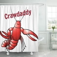 thumbnail image 1 of ATABIE Louisiana Crawdaddy Red Crayfish Southern Soul Food Guys Shower Curtain 60x72 inch, 1 of 1