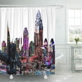 thumbnail image 1 of ATABIE Ohio Cincinnati Graffiti Landmarks Buildings Architecture Skyline City Street Shower Curtain 60x72 inch, 1 of 1