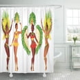 thumbnail image 1 of ATABIE Orange Brazil of Brazilian Samba Dancers Carnival Girls Wearing Shower Curtain 60x72 inch, 1 of 1