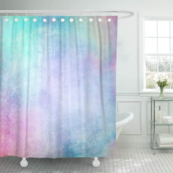 ATABIE Purple Pastel Colorful Background Abstract Blue Pattern Green Grunge Pink Shower Curtain 66x72 inch