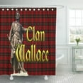 thumbnail image 1 of ATABIE Scotland Clan Wallace Scottish Tartan Plaid William Family Pride Shower Curtain 60x72 inch, 1 of 1