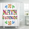 thumbnail image 1 of ATABIE Teacher Math is Awesome Class School Shower Curtain 60x72 inch, 1 of 1