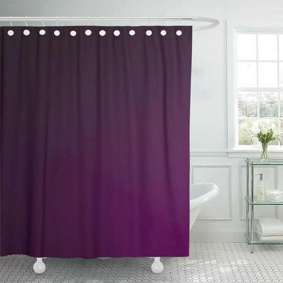 ATABIE Uncommon Flat Purple Crushed Velvet Bolo Designs Shower Curtain 66x72 inch