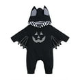 thumbnail image 1 of ATAIKU 0-18M Halloween Bat Wing Jumpsuit for Unisex Baby Cotton Bodysuit Romper for Infant Boy, 1 of 8
