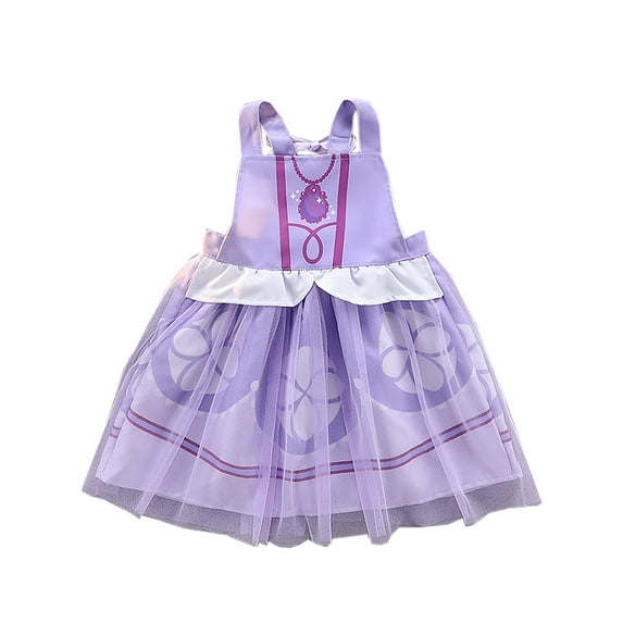 ATAIKU 1-4T Princess Dress Up Aprons Dress for Toddler Baby Girls, Kids Waterproof Mess Play Clothes Halloween Gift