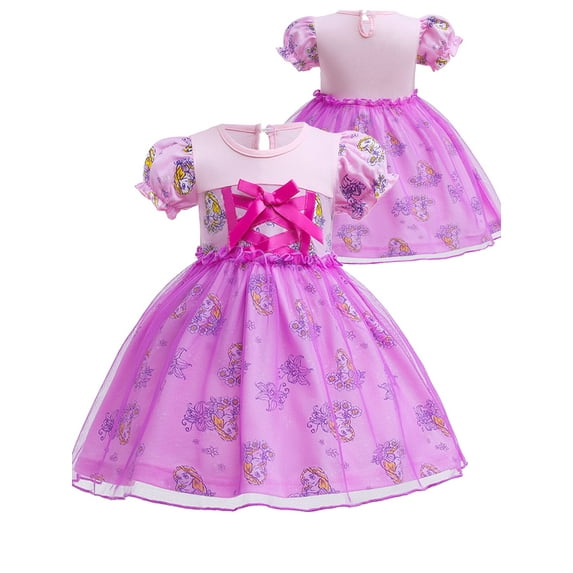 ATAIKU 1-6T Toddler Kids Girls Halloween Princess Dress Up Baby Girls Tulle Dress for Birthday Christmas Party
