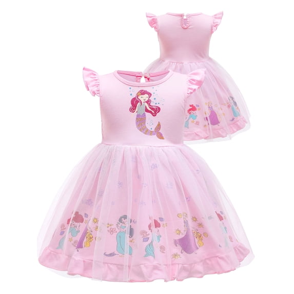ATAIKU 1-6T Toddler Kids Girls Halloween Princess Dress Up Baby Girls Tulle Dress for Birthday Christmas Party