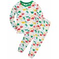 thumbnail image 1 of ATAIKU 100% Cotton Kids Baby Boys Long Sleeve Pajama Sets Toddler 2-Piece Sleepwear Child Summer Dinosaur Pjs 2-8Y, 1 of 6