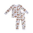 thumbnail image 1 of ATAIKU 12M-6Y Toddler Bamboo Pajamas Set, Baby Boy Kids Girl Excavator Snug Fit Long Sleeve Sleepwear 4-5 Years, 1 of 12