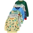 thumbnail image 1 of ATAIKU 2-7Y Toddler and Little Boys Dinosaur Sweatshirts Cotton Long Sleeve Pullover Crewneck Tops for Kids Boy, 1 of 8