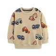thumbnail image 1 of ATAIKU 2-7Y Toddler and Little Boys Excavator Sweatshirts Cotton Long Sleeve Pullover Crewneck Tops for Kids Boy, 1 of 6