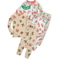 thumbnail image 1 of ATAIKU 2-8Y Toddler Little Girls 2-Piece Pajama Set, Bowknot Tops and Pants, 100% Cotton Sleepwear Pjs for Kids, 1 of 10