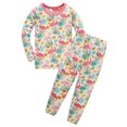 thumbnail image 1 of ATAIKU 2-8Y Toddler Little Girls 2-Piece Pajama Set, Flamingo Tops and Pants, 100% Cotton Sleepwear Pjs for Kids, 1 of 7