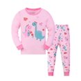 thumbnail image 1 of ATAIKU 2-9Y Big Girls Dinosaur Pajamas Kids 2-Piece Pjs Cotton Long Sleeve Sleepwear Sets 9 Years, 1 of 7