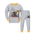 thumbnail image 1 of ATAIKU 2-9Y Toddler Boys Excavator Pajamas Kids 2-Piece Pjs Long Sleeve Sleepwear Sets 2T, 1 of 9