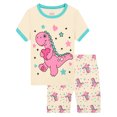 thumbnail image 1 of ATAIKU 3-10Y Toddler Little Girls Dinosaur Pajamas Set 100% Viscose Big Kids 2-Piece Pjs Summer Jammies, 1 of 13