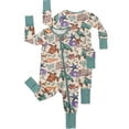 thumbnail image 1 of ATAIKU 3-24M Newborn Baby Zipper Footless Pajamas Bamboo Long Sleeve Footed Sleepers Sleep 'N Play for Infant Toddler Boys - Ocean World, 1 of 7
