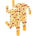 thumbnail image 1 of ATAIKU 3-24M Newborn Baby Zipper Footless Pajamas Bamboo Long Sleeve Footed Sleepers Sleep 'N Play for Infant Toddler Girls - Maple Leaves, 1 of 10