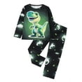 thumbnail image 1 of ATAIKU 3-8Y Toddler and Little Boy Pajamas Set Kids Long Sleeve Tee and Pants Dinosaur Sleepwear Boys 2-Piece Jammies, 1 of 9