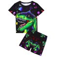 thumbnail image 1 of ATAIKU 3D HD Printed 3-12Y Big Boys Dinosaur 2-Piece Pajamas Set Kids Boy Short Sleeve Tee and Shorts Sleepwear Toddler Jammies, 1 of 9