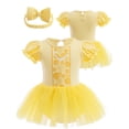 thumbnail image 1 of ATAIKU 3M-18M Baby Girls Princess Onesie Romper Dress Halloween Christmas Party Lace Gown Birthday Tulle Dresses with Headband, 1 of 7